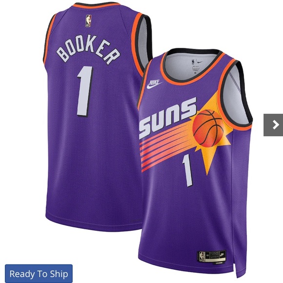 booker suns purple shoes